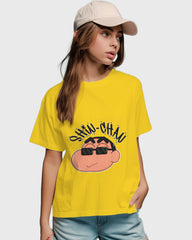 Womens Relaxed Fit TShirt Cartoon Sinchan