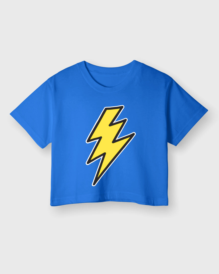 Womens Cropped TShirt Movies Flash Logo1