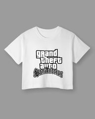 Womens Cropped TShirt Gaming Gta 3