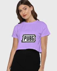 Womens Cropped TShirt Gaming Pubg 1