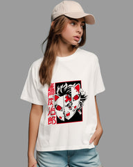 Womens Relaxed Fit TShirt Anime Chainsawman Tanjiro