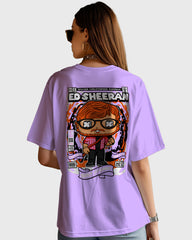 Womens Oversized TShirt Trending Ed Sheeran