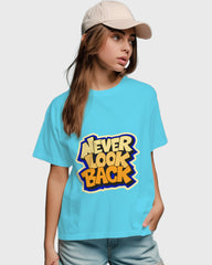 Womens Relaxed Fit TShirt Funky Neverlookback