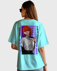 Womens Oversized TShirt Anime Chainsaw Man Makima