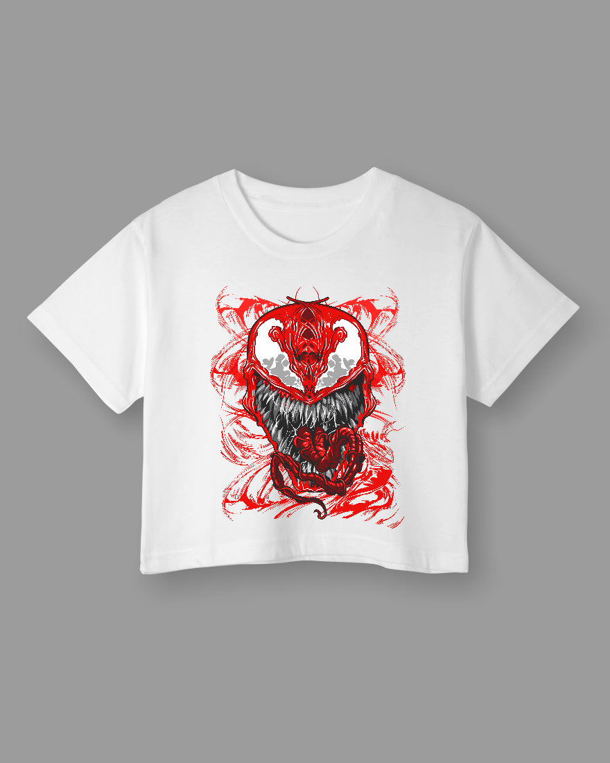 Womens Cropped TShirt Movies Venom Villian Venom