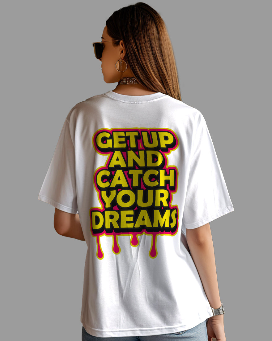 Womens Oversized TShirt Funky Getup And Catch