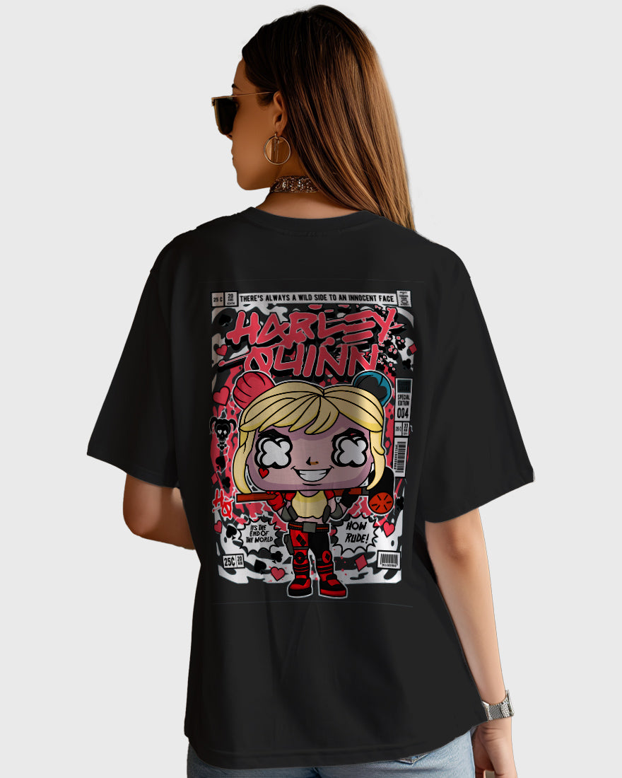 Womens Oversized TShirt Movies Harly Queen