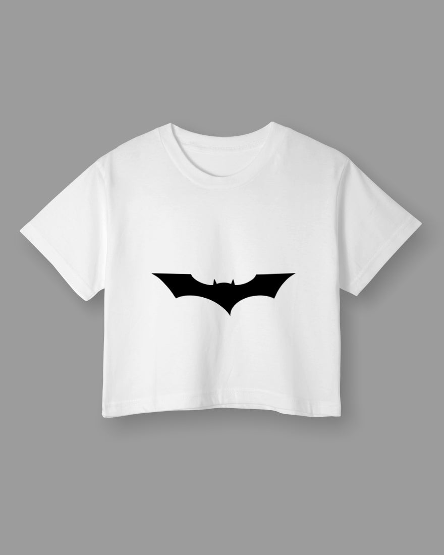 Womens Cropped TShirt Movies Batman Logo