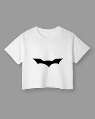 Womens Cropped TShirt Movies Batman Logo