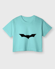 Womens Cropped TShirt Movies Batman Logo