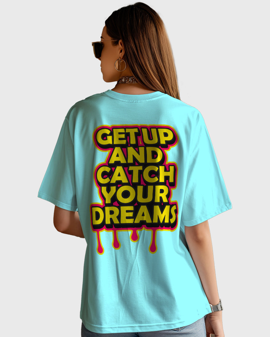 Womens Oversized TShirt Funky Getup And Catch