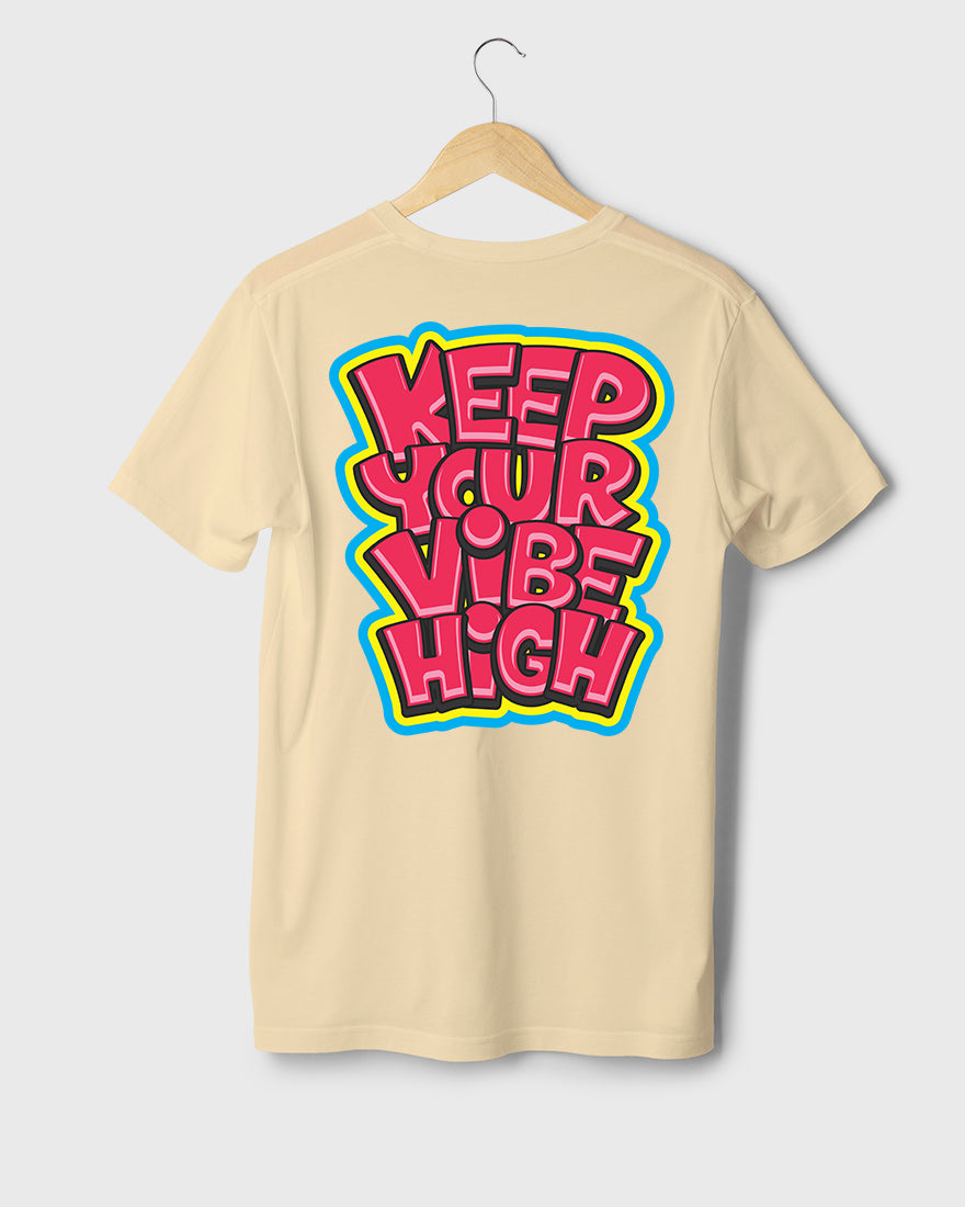 Mens Tshirt Funky Keep your vibe high - Metro Apes