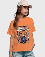 Womens Relaxed Fit TShirt Movies Fast & Furison