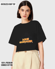 Womens Oversized Cropped TShirt Gaming Pubg 2