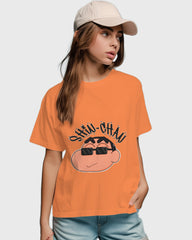 Womens Relaxed Fit TShirt Cartoon Sinchan