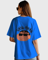 Womens Oversized TShirt Cartoon Sinchan