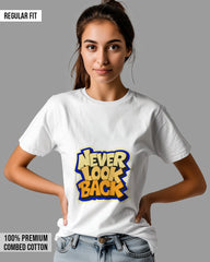 Womens Relaxed Fit TShirt Funky Neverlookback