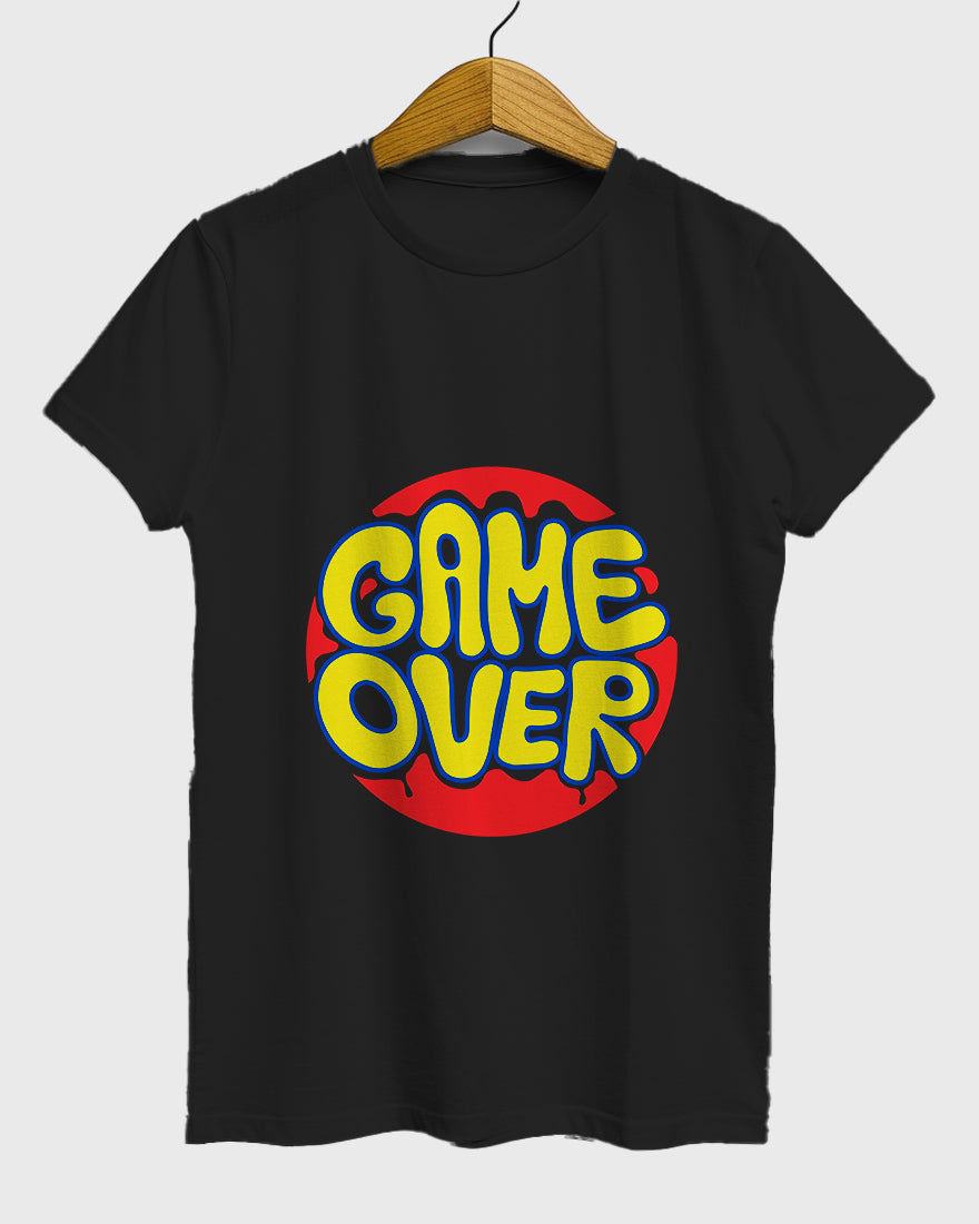 Womens Relaxed Fit TShirt Funky Game Over