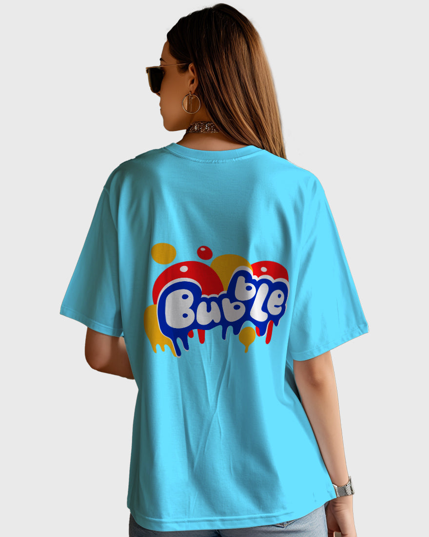 Womens Oversized TShirt Funky Bubble