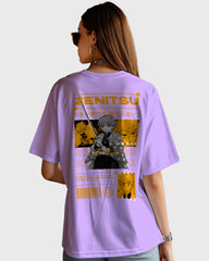 Womens Oversized TShirt Anime Demon Slayer Zenitsu