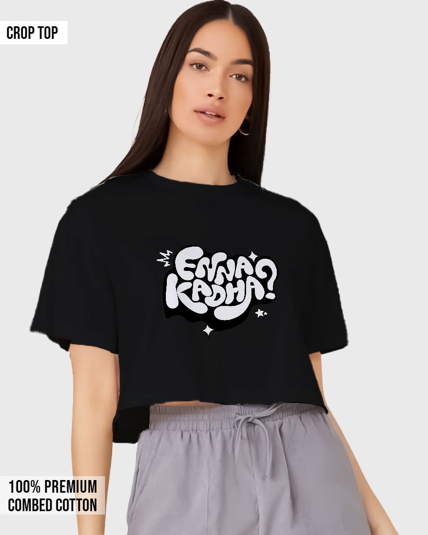 Womens Cropped TShirt Trendings Enna Kadha