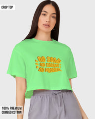 Womens Cropped TShirt Trendings No Problem