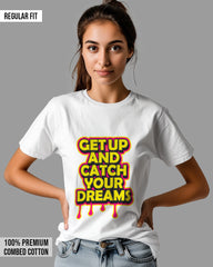 Womens Relaxed Fit TShirt Funky Getup And Catch