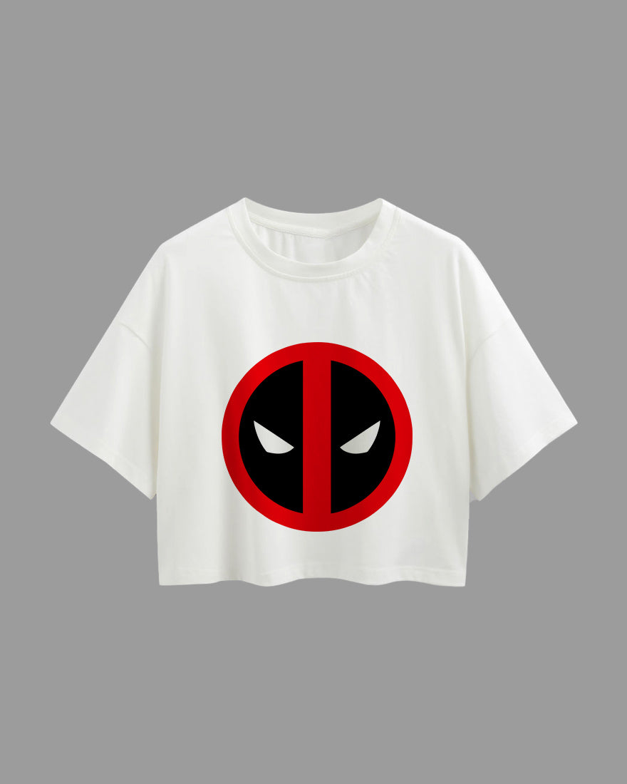 Womens Oversized Cropped TShirt Movies Dead Pool