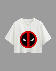 Womens Oversized Cropped TShirt Movies Dead Pool