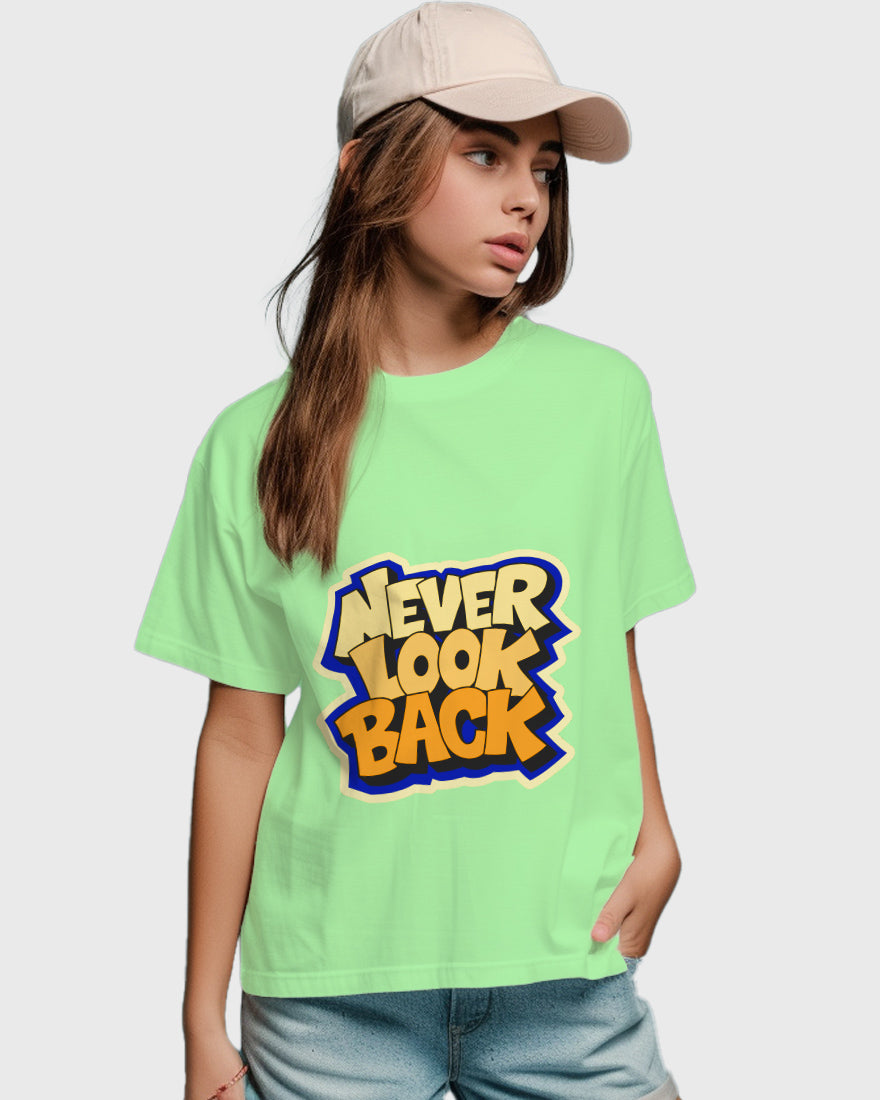 Womens Relaxed Fit TShirt Funky Neverlookback