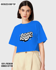 Womens Oversized Cropped TShirt Trendings Enna Kadha