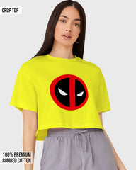 Womens Cropped TShirt Movies Deadpool