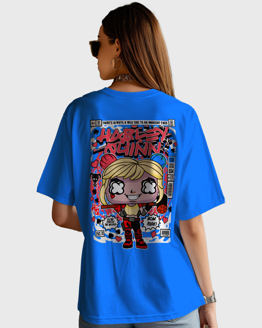 Womens Oversized TShirt Movies Harly Queen