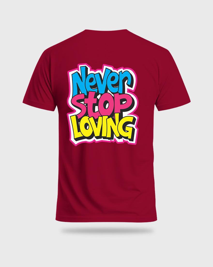 Mens Tshirt Funky Never stop Loving - Metro Apes