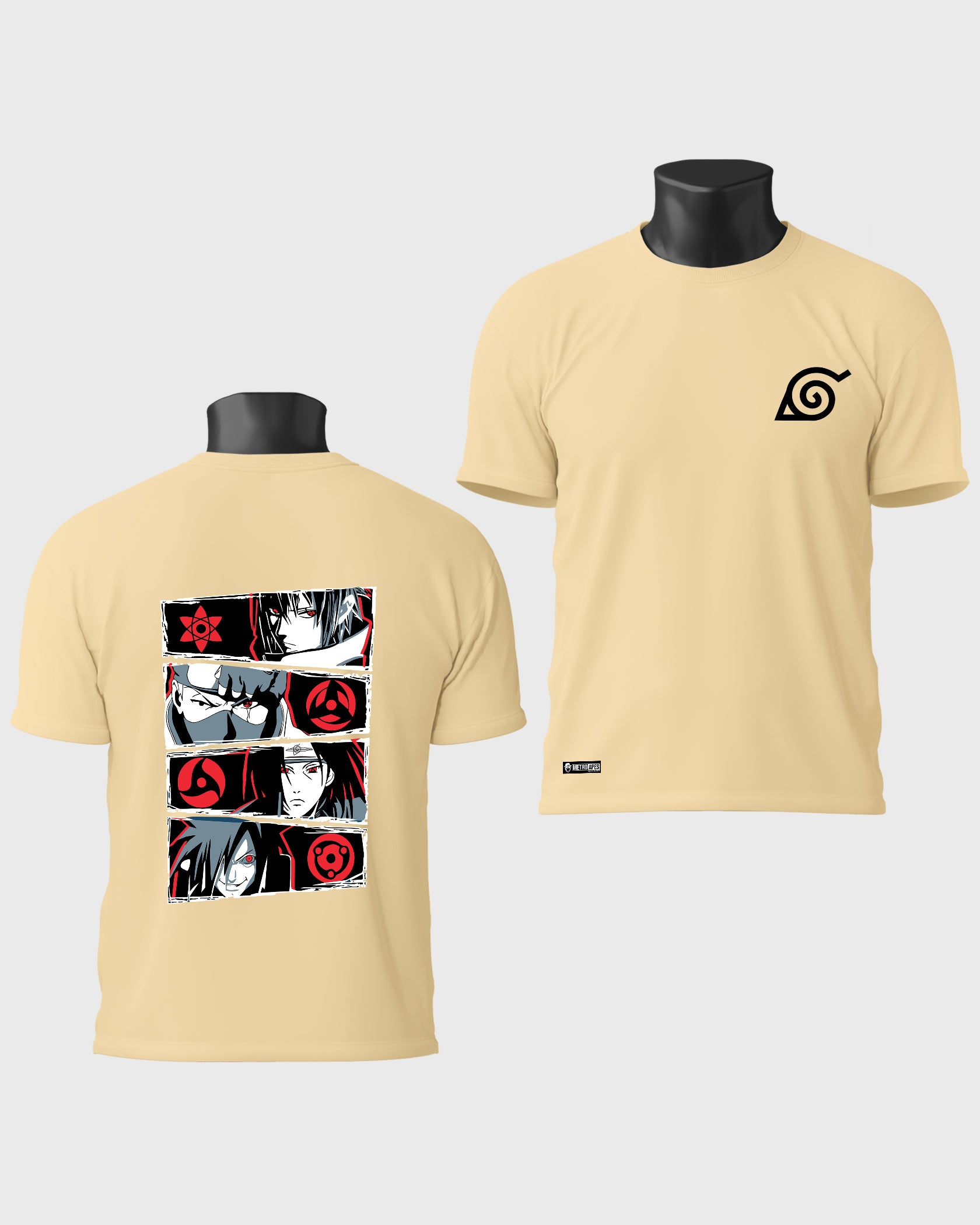 Mens Regular Tshirt Anime Naruto Naruto Gang