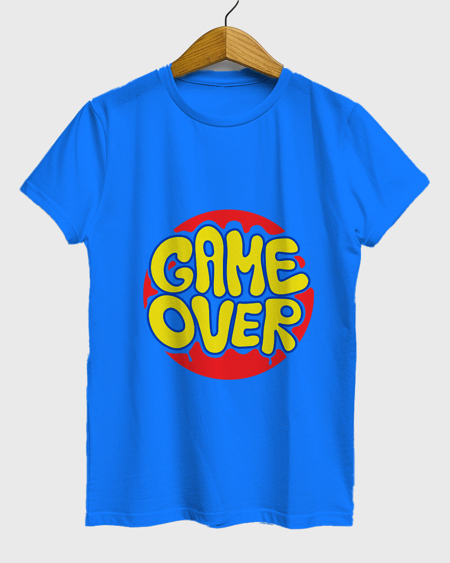 Womens Relaxed Fit TShirt Funky Game Over