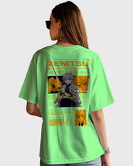 Womens Oversized TShirt Anime Demon Slayer Zenitsu