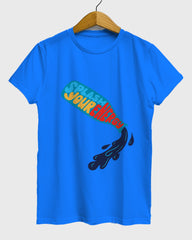 Womens Relaxed Fit TShirt Funky Splash Your Energy