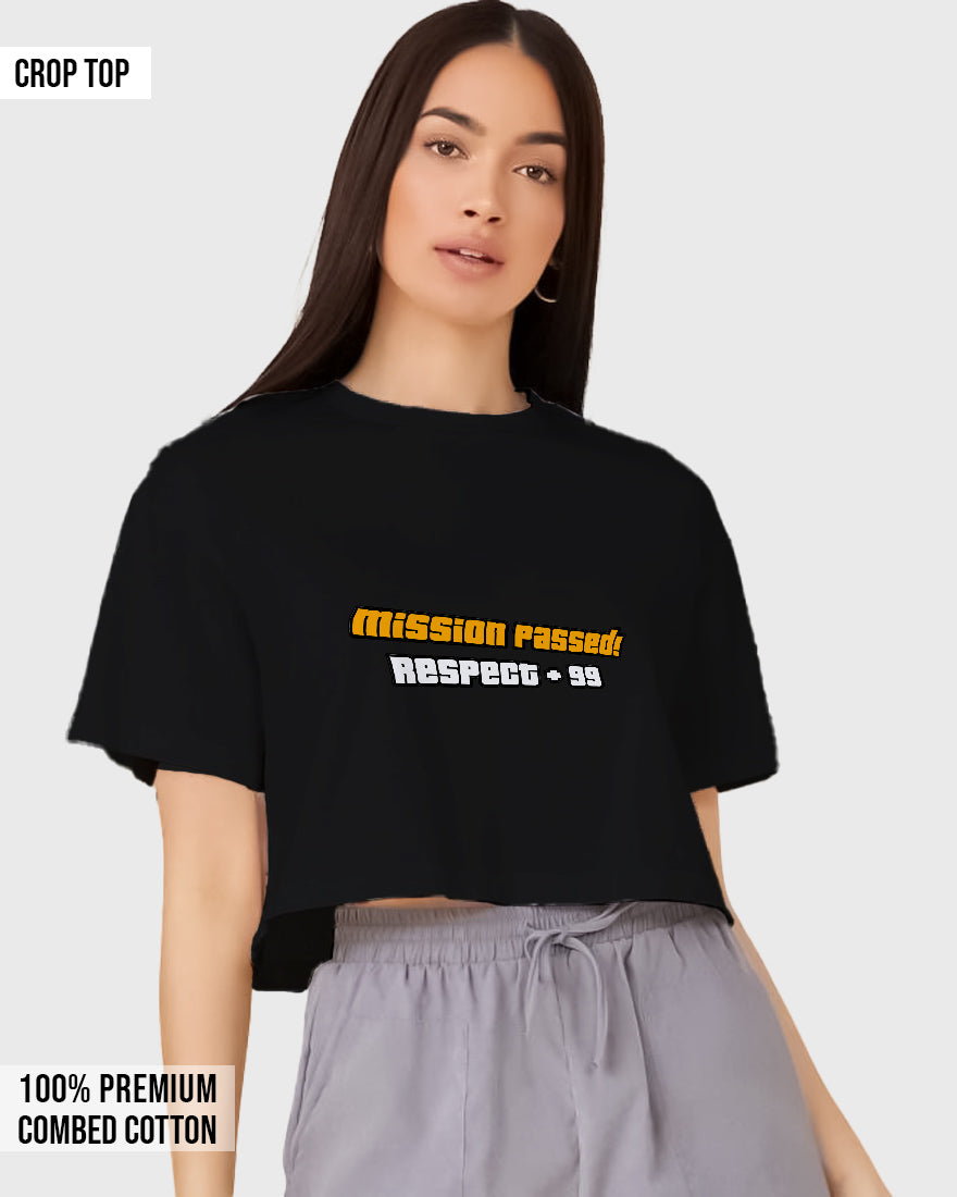 Womens Cropped TShirt Gaming Gta 2