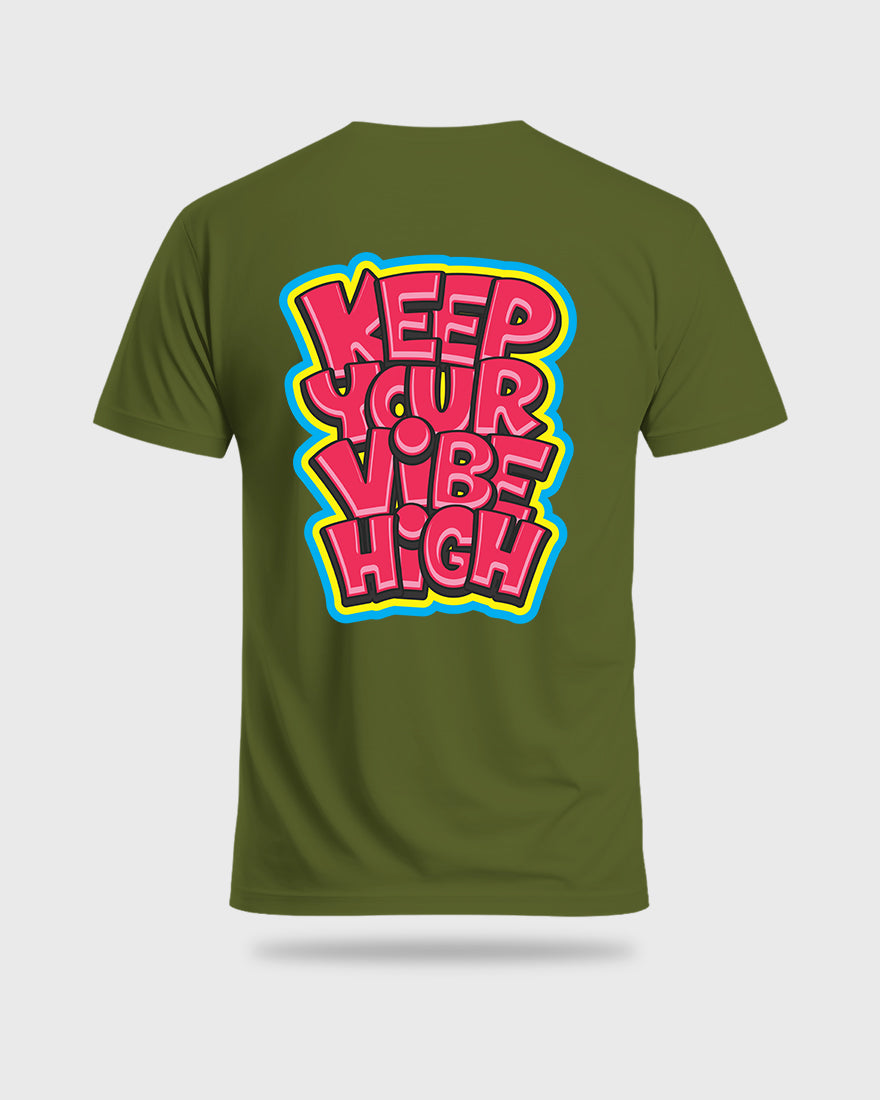 Mens Tshirt Funky Keep your vibe high - Metro Apes