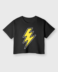 Womens Cropped TShirt Movies Flash Logo1