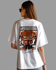 Womens Oversized TShirt Trending Ed Sheeran