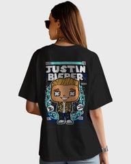 Womens Oversized TShirt Trending Justi Biber