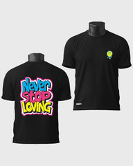 Mens Tshirt Funky Never stop Loving - Metro Apes