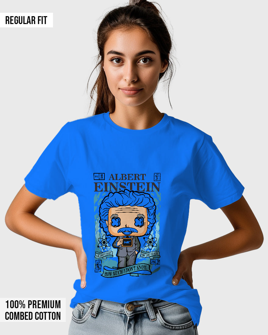 Womens Relaxed Fit TShirt Trending Albert Einstein