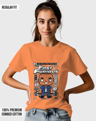 Womens Relaxed Fit TShirt Movies Fast & Furison