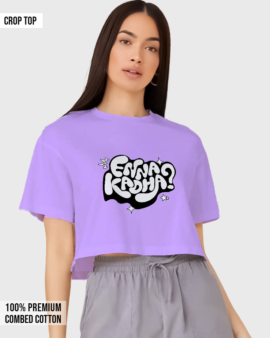 Womens Cropped TShirt Trendings Enna Kadha