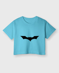 Womens Cropped TShirt Movies Batman Logo