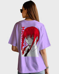 Womens Oversized TShirt Anime Chainsaw Man Makima02