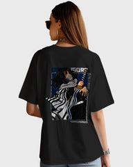 Womens Oversized TShirt Anime Demon Slayer Iguro